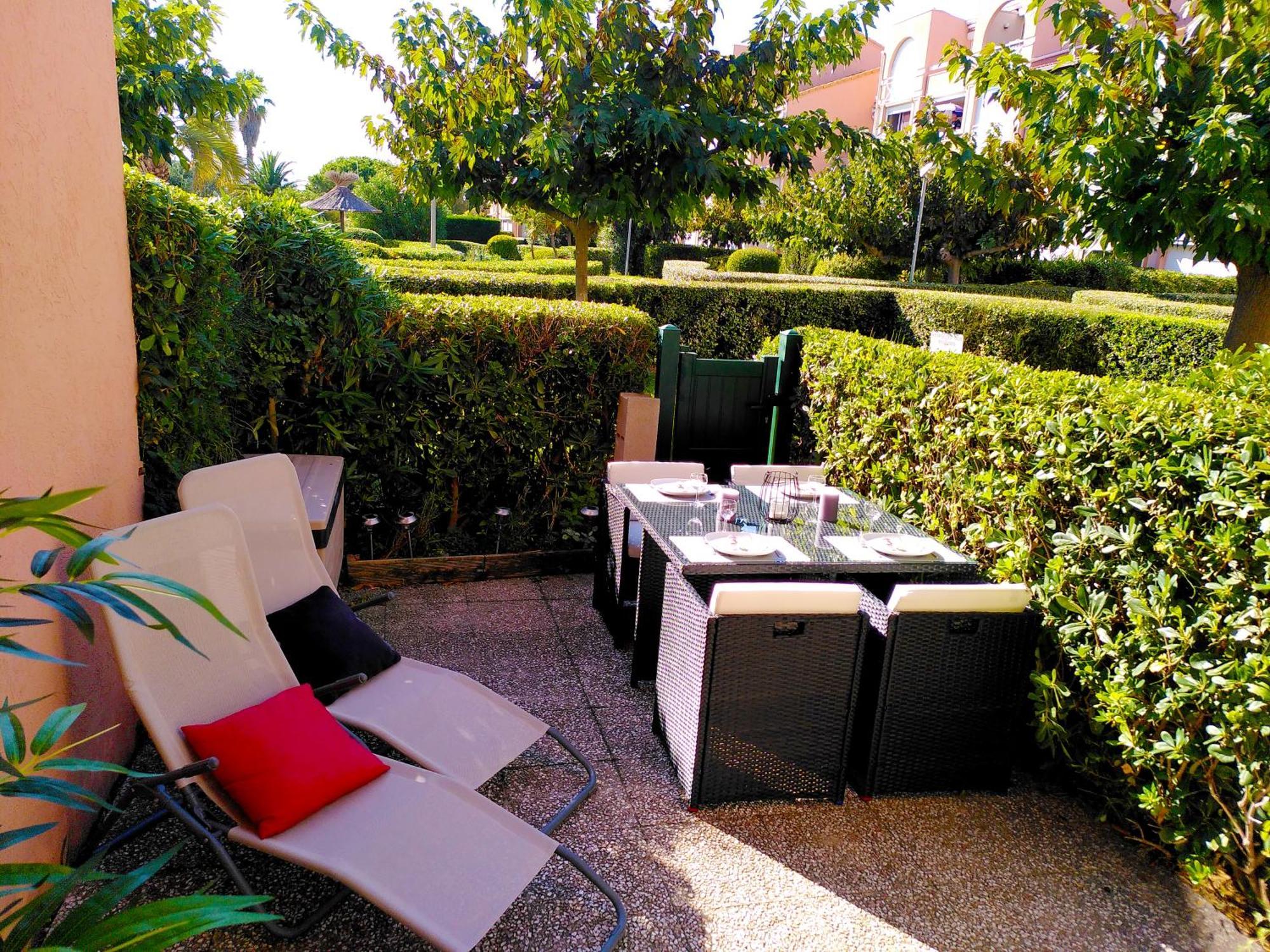 Nid Douillet F2, Clim, Jardin, Piscine, Parking, Plage 200 M Palavas المظهر الخارجي الصورة